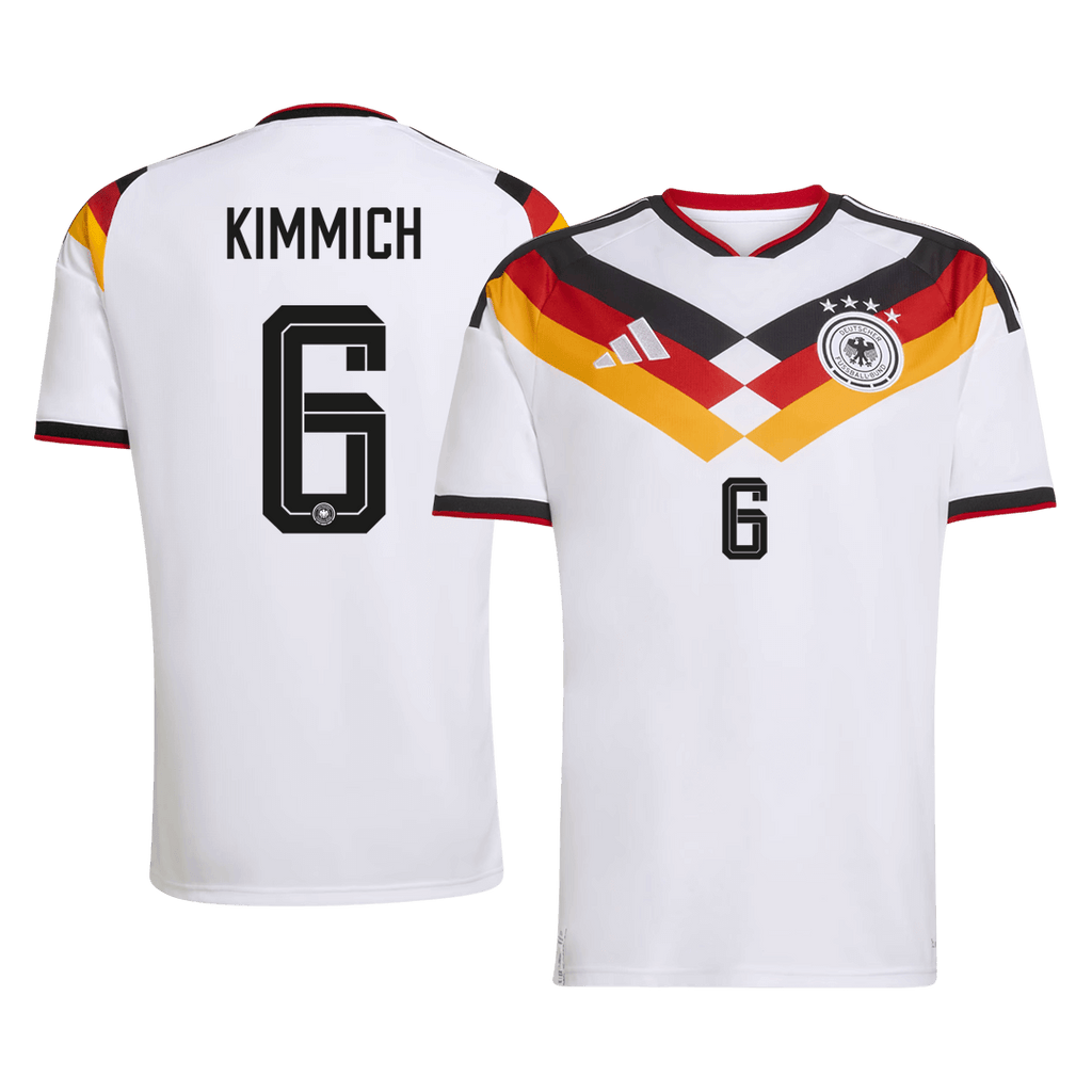KIMMICH #6 Germany Home Soccer Jersey World Cup 2026 White - Football Shirt | SmartJerseys | Official Quality