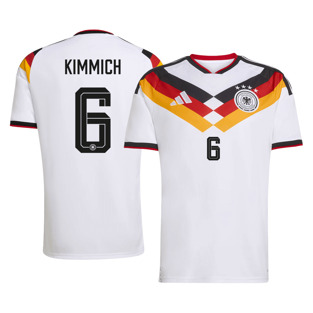 KIMMICH #6 Germany Home Soccer Jersey World Cup 2026 White - Football Shirt | SmartJerseys | Official Quality