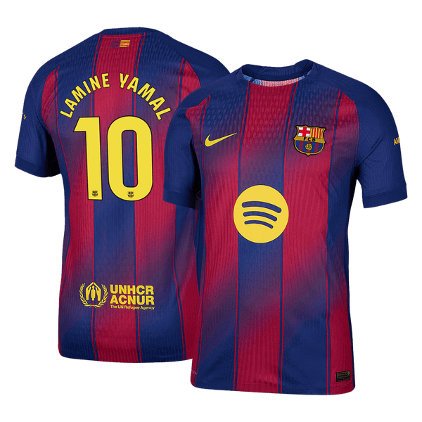 Barcelona LAMINE YAMAL #10 Home Soccer Jersey Authentic 2025/26 - Football Shirt | SmartJerseys | Official Quality