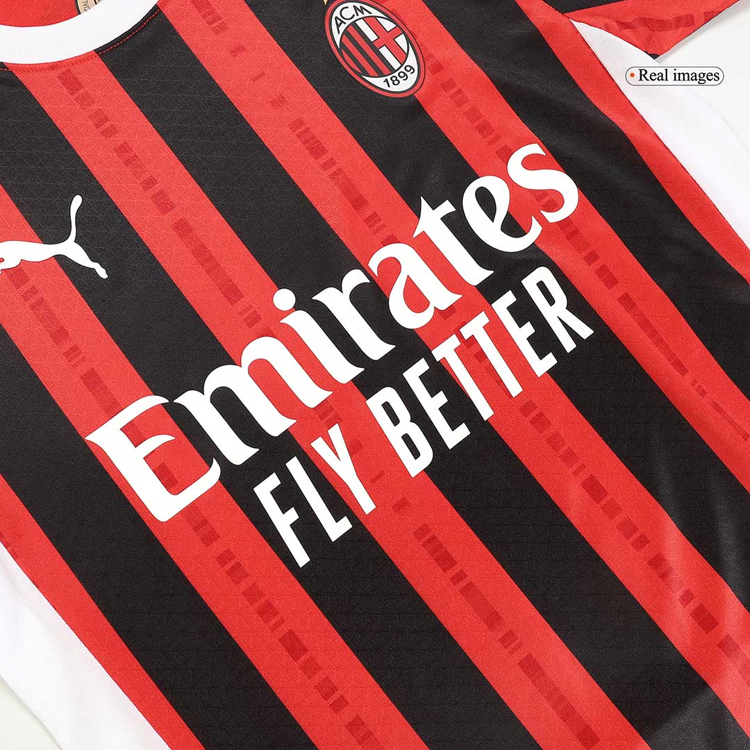 AC Milan PULISIC #11 Home Jersey Authentic 2024/25 - UCL Edition