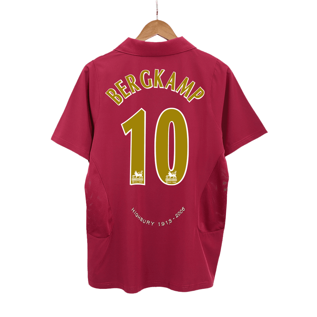 Arsenal BERGKAMP #10 Home Soccer Jersey Retro 2005/06 - Football Shirt | SmartJerseys | Official Quality