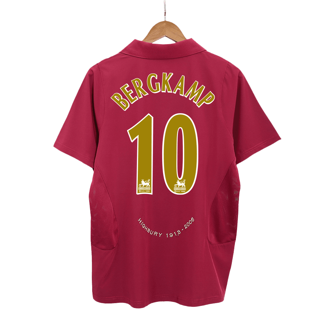 Arsenal BERGKAMP #10 Home Soccer Jersey Retro 2005/06 - Football Shirt | SmartJerseys | Official Quality