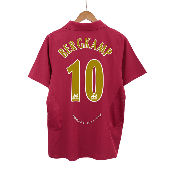 Arsenal BERGKAMP #10 Home Soccer Jersey Retro 2005/06 - Football Shirt | SmartJerseys | Official Quality