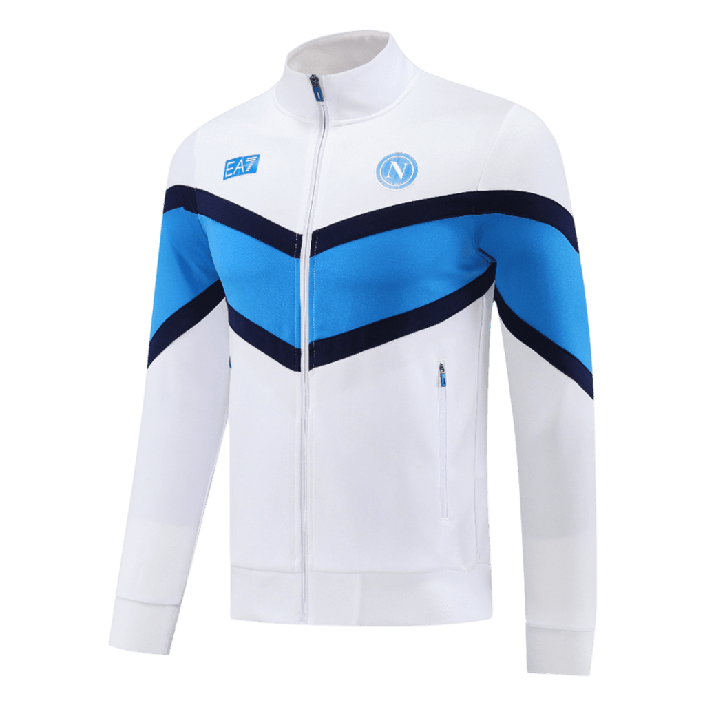 Kit de entrenamiento del Napoli 2025/26 - Blanco (Chaqueta + Pantalón)