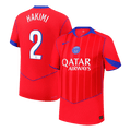 HAKIMI #2 Authentic PSG Third  Soccer Jersey 25/26 Red - Football Shirt | SmartJerseys | Official Quality