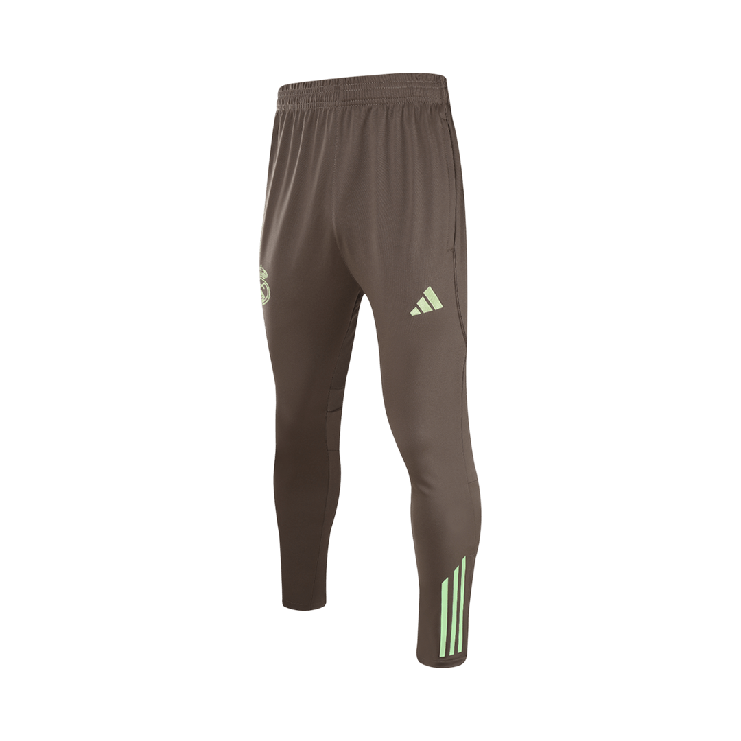 Conjunto de sudadera con cremallera del Real Madrid para niño (camiseta y pantalón) 25/26 Verde
