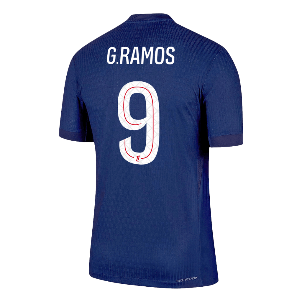 G.RAMOS #9 Authentic PSG Home Soccer Jersey 2025/26 Navy