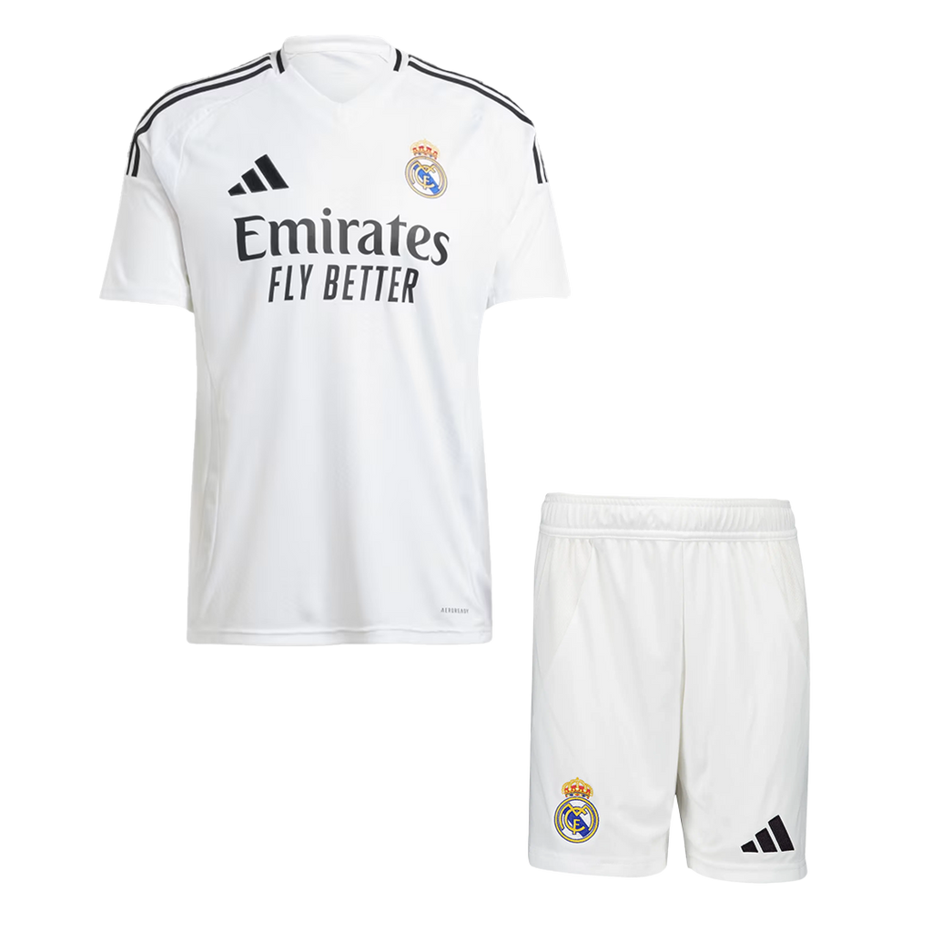 Real Madrid Home Jersey Kit 2024/25 (Jersey+Shorts) - Football Shirt | SmartJerseys | Official Quality