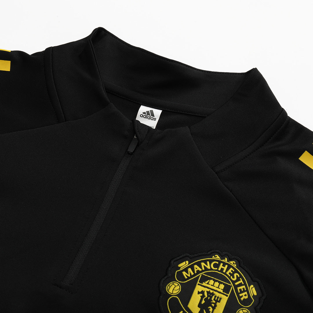 Manchester United Sweatshirt Kit 2025/26 - Black (Top+Pants)