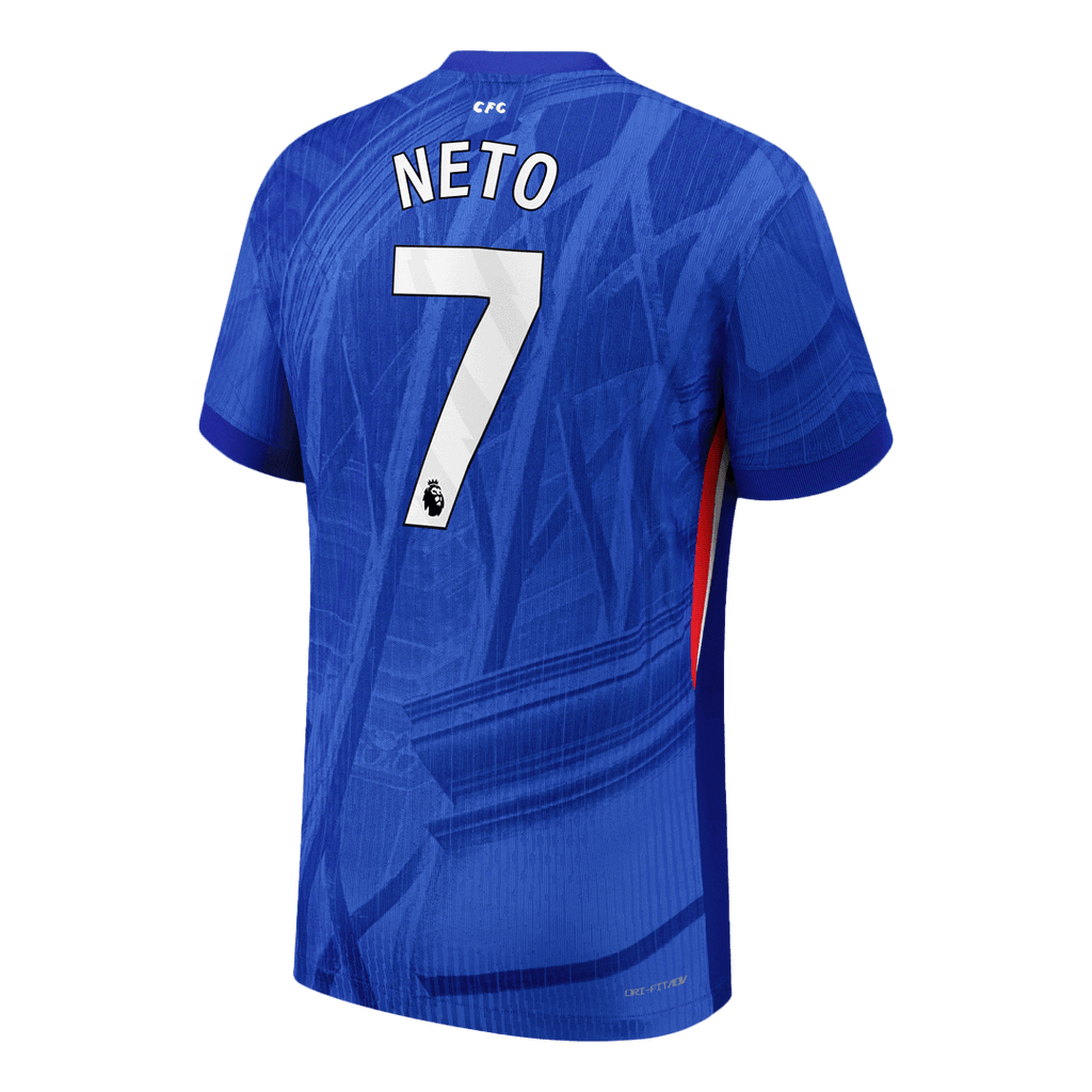 NETO #7 Authentic Chelsea Home Soccer Jersey 2025/26 Blue