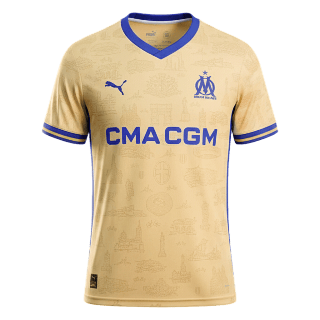 Marseille Fourth Away Soccer Jersey 2025/26 - Football Shirt | SmartJerseys | Official Quality