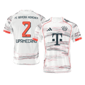 UPAMECANO #2 Authentic Bayern Munich Away Soccer Jersey 2025/26 White - Football Shirt | SmartJerseys | Official Quality