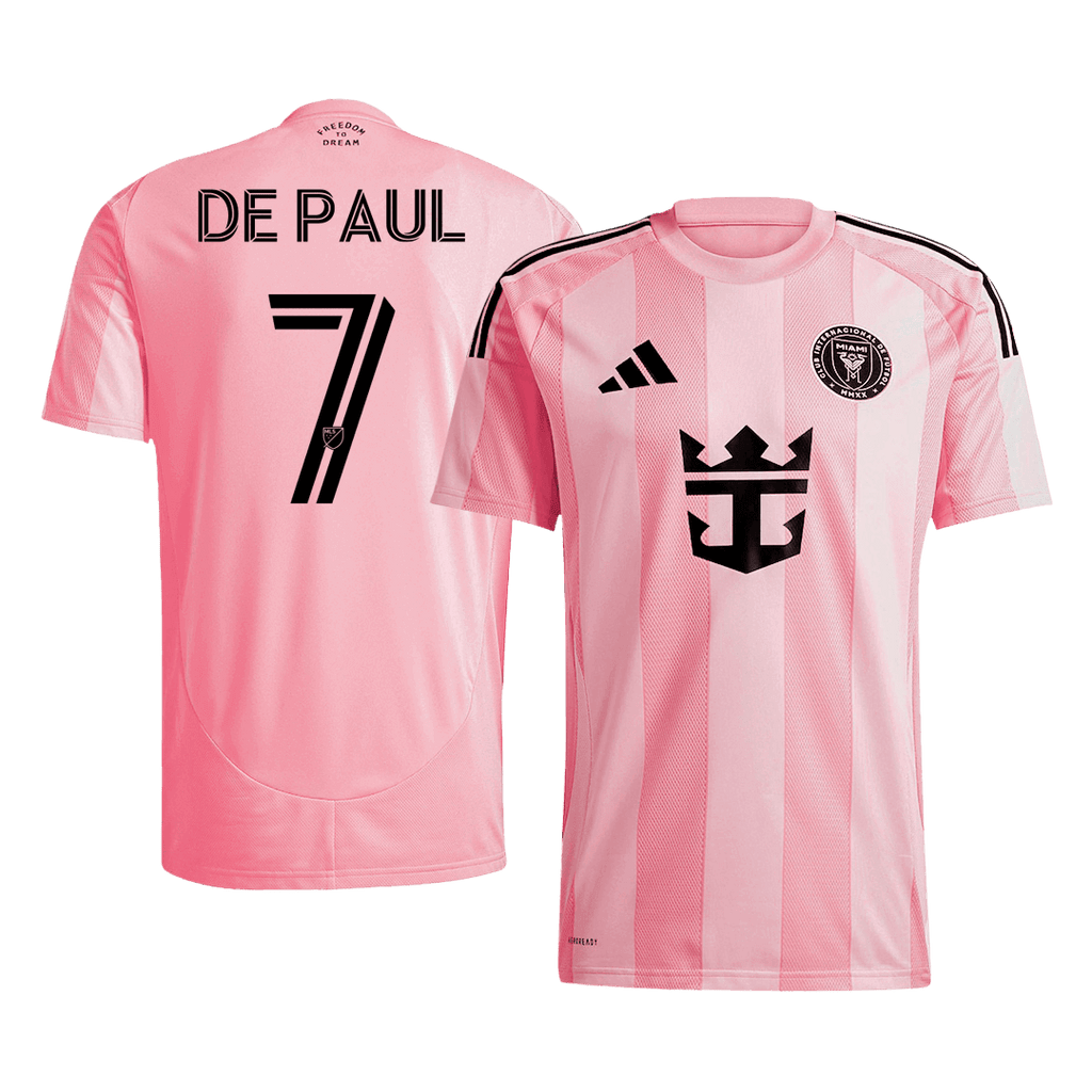 Inter Miami CF DE PAUL #7 Home Soccer Jersey 2025 - Football Shirt | SmartJerseys | Official Quality