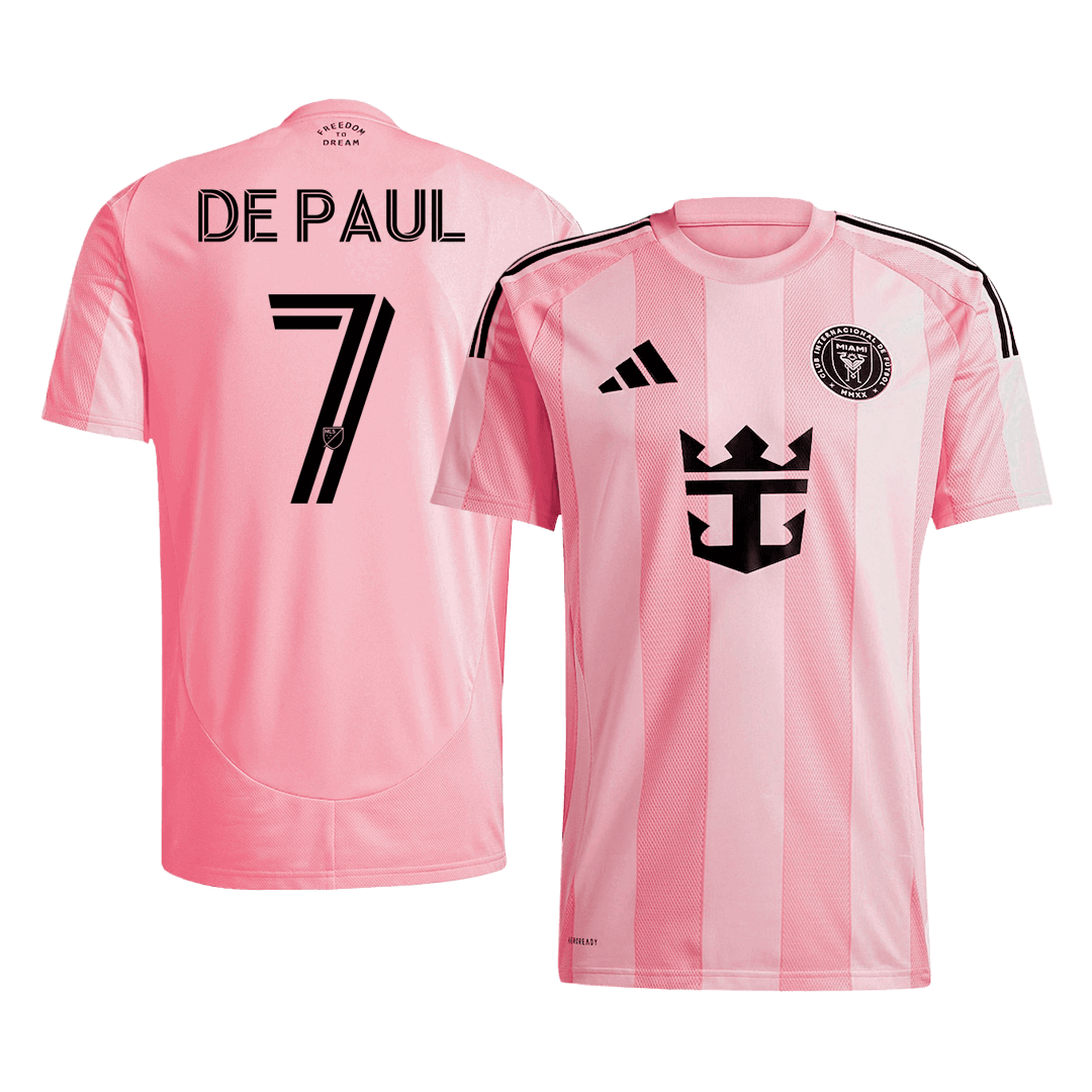 Inter Miami CF DE PAUL #7 Home Soccer Jersey 2025 - Football Shirt | SmartJerseys | Official Quality