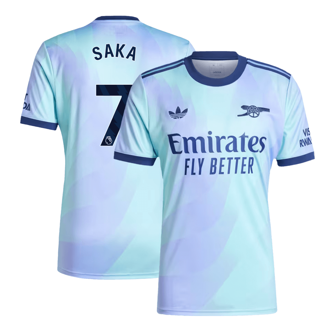 Arsenal SAKA #7 Third Away Soccer Jersey 2024/25 - Football Shirt | SmartJerseys | Official Quality