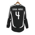 Real Madrid SERGIO RAMOS #4 Long Sleeve Away Soccer Jersey Retro 2006/07 - Football Shirt | SmartJerseys | Official Quality