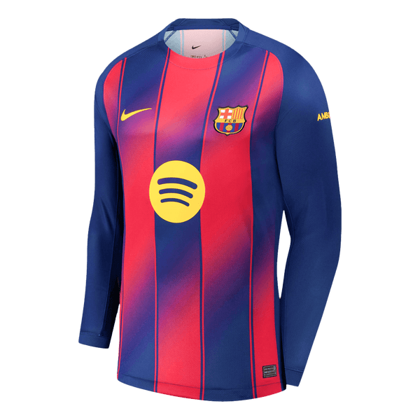 Barcelona Long Sleeve Home Soccer Jersey 2025/26 - Football Shirt | SmartJerseys | Official Quality