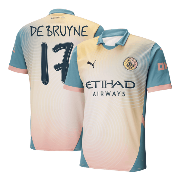 Manchester City DE BRUYNE #17 Fourth Away Soccer Jersey 2024/25 - Definitely City - Football Shirt | SmartJerseys | Official Quality