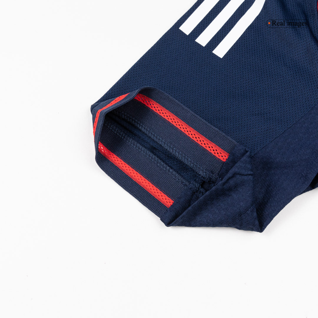 Auténtica camiseta de fútbol visitante del Olympique Lyonnais 25/26 azul marino