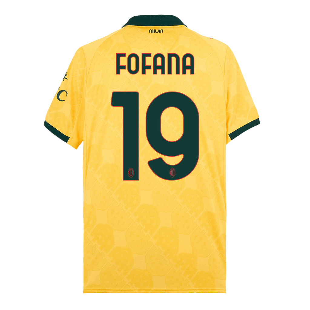 AC Milan FOFANA #19 Third Away Soccer Jersey 2025/26