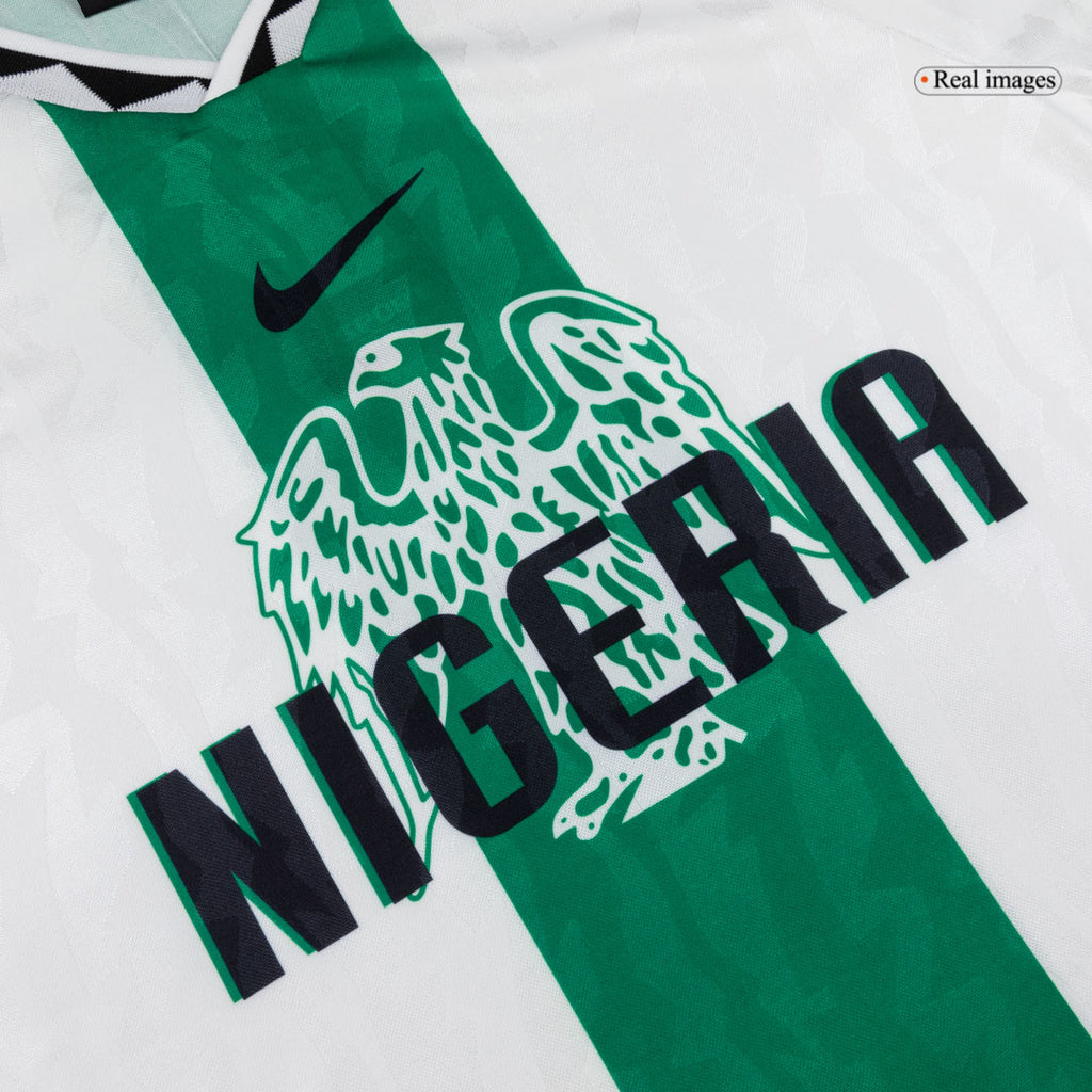 Camiseta retro de fútbol de visitante de Nigeria 1996