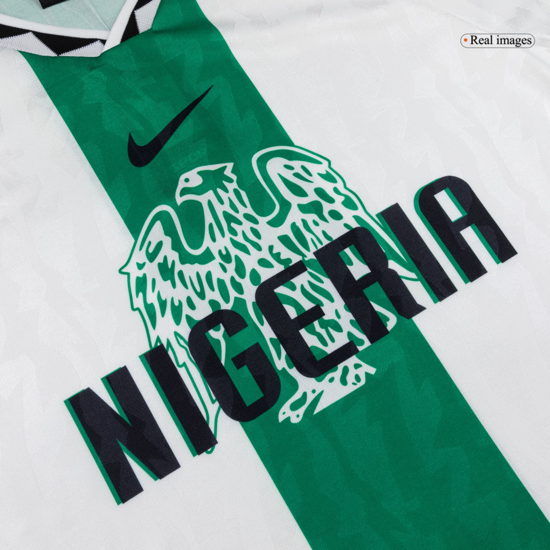 Camiseta retro de fútbol de visitante de Nigeria 1996