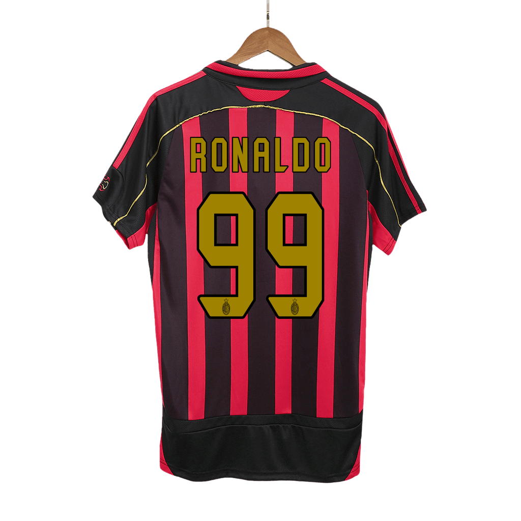 AC Milan RONALDO #99 Home Soccer Jersey Retro 2006/07 - Football Shirt | SmartJerseys | Official Quality
