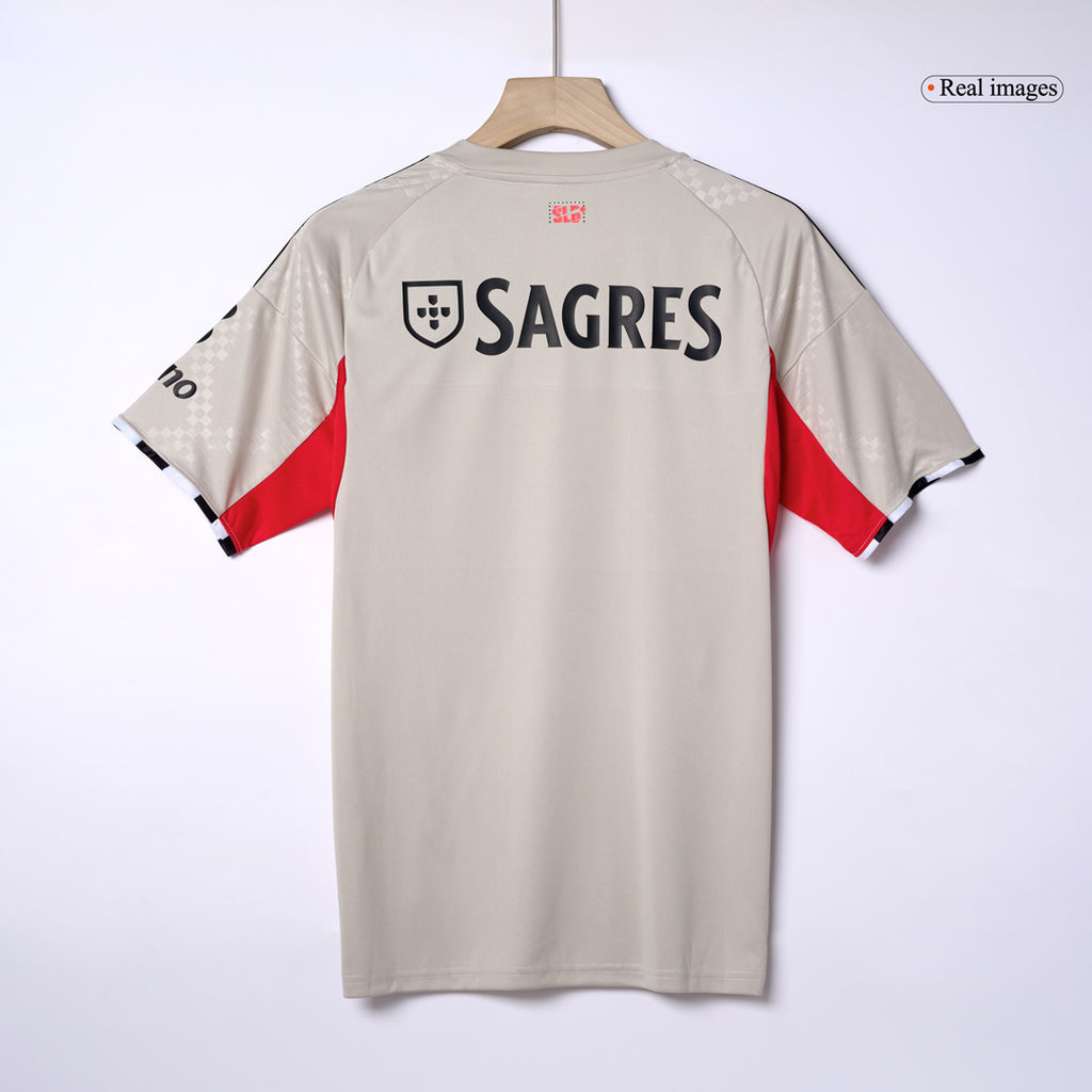 Benfica Away Soccer Jersey 2025/26 Beige