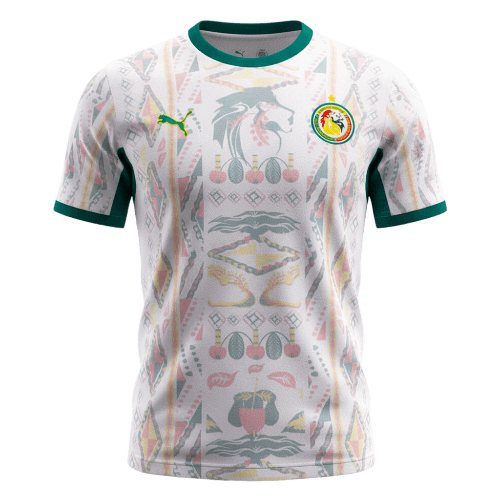 Senegal Home Soccer Jersey World Cup 2026 White - Football Shirt | SmartJerseys | Official Quality