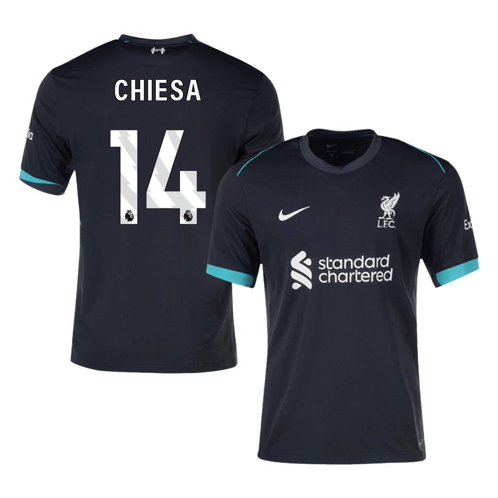 Liverpool CHIESA #14 Away Jersey 2024/25 - Football Shirt | SmartJerseys | Official Quality