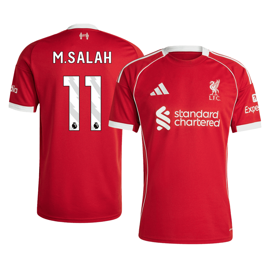 Liverpool M.SALAH #11 Home Soccer Jersey 2025/26 - Football Shirt | SmartJerseys | Official Quality