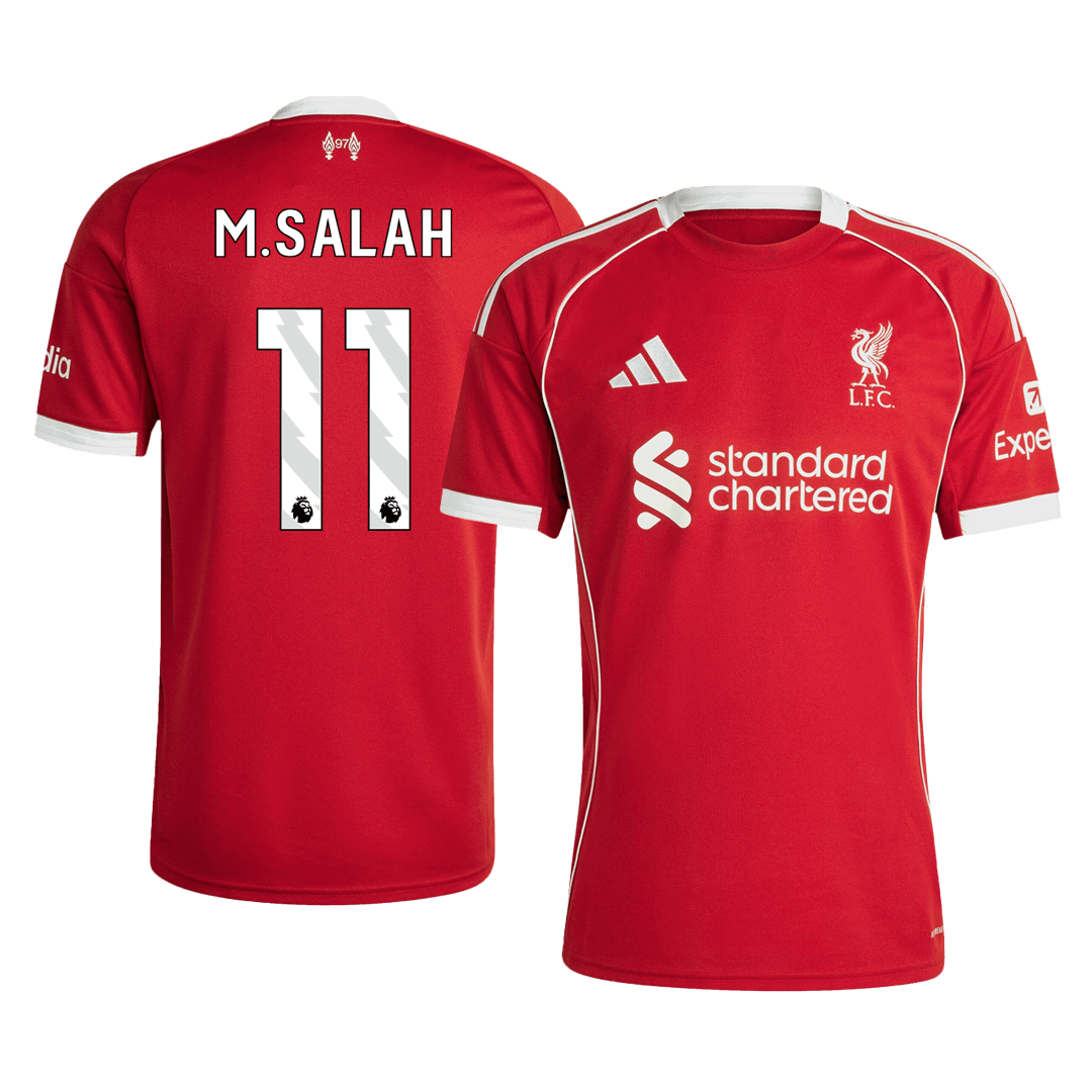 Liverpool M.SALAH #11 Home Soccer Jersey 2025/26 - Football Shirt | SmartJerseys | Official Quality