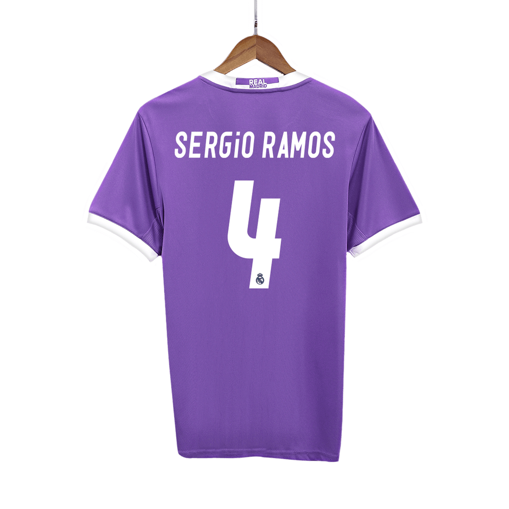 Real Madrid SERGIO RAMOS #4 Away Soccer Jersey Retro 2016/17 - Football Shirt | SmartJerseys | Official Quality