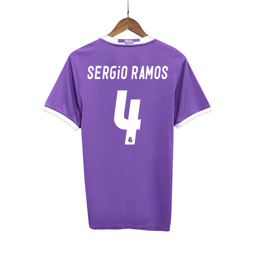 Real Madrid SERGIO RAMOS #4 Away Soccer Jersey Retro 2016/17 - Football Shirt | SmartJerseys | Official Quality