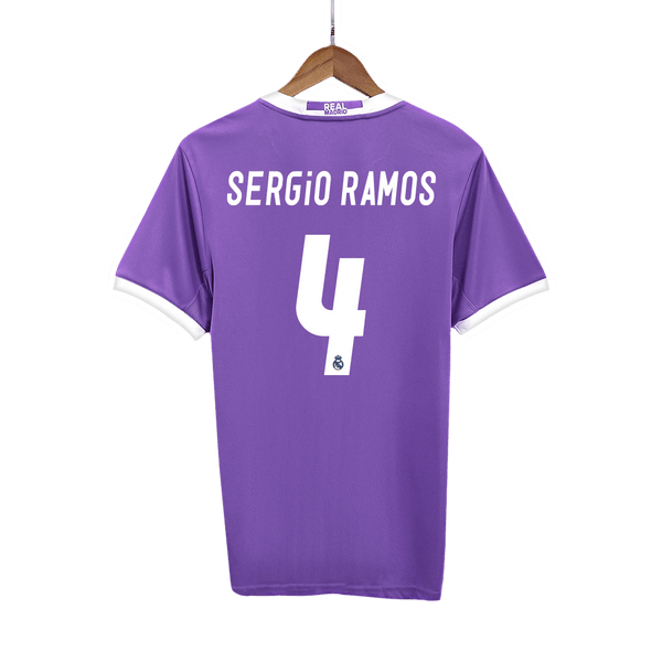 Real Madrid SERGIO RAMOS #4 Away Soccer Jersey Retro 2016/17 - Football Shirt | SmartJerseys | Official Quality
