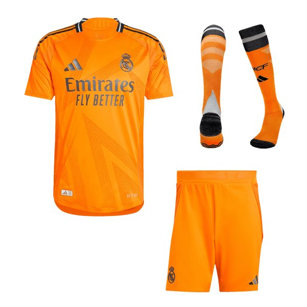 Real Madrid Away Soccer Jersey Kit Authentic 2024/25 (Jersey+Shorts+Socks) - Football Shirt | SmartJerseys | Official Quality