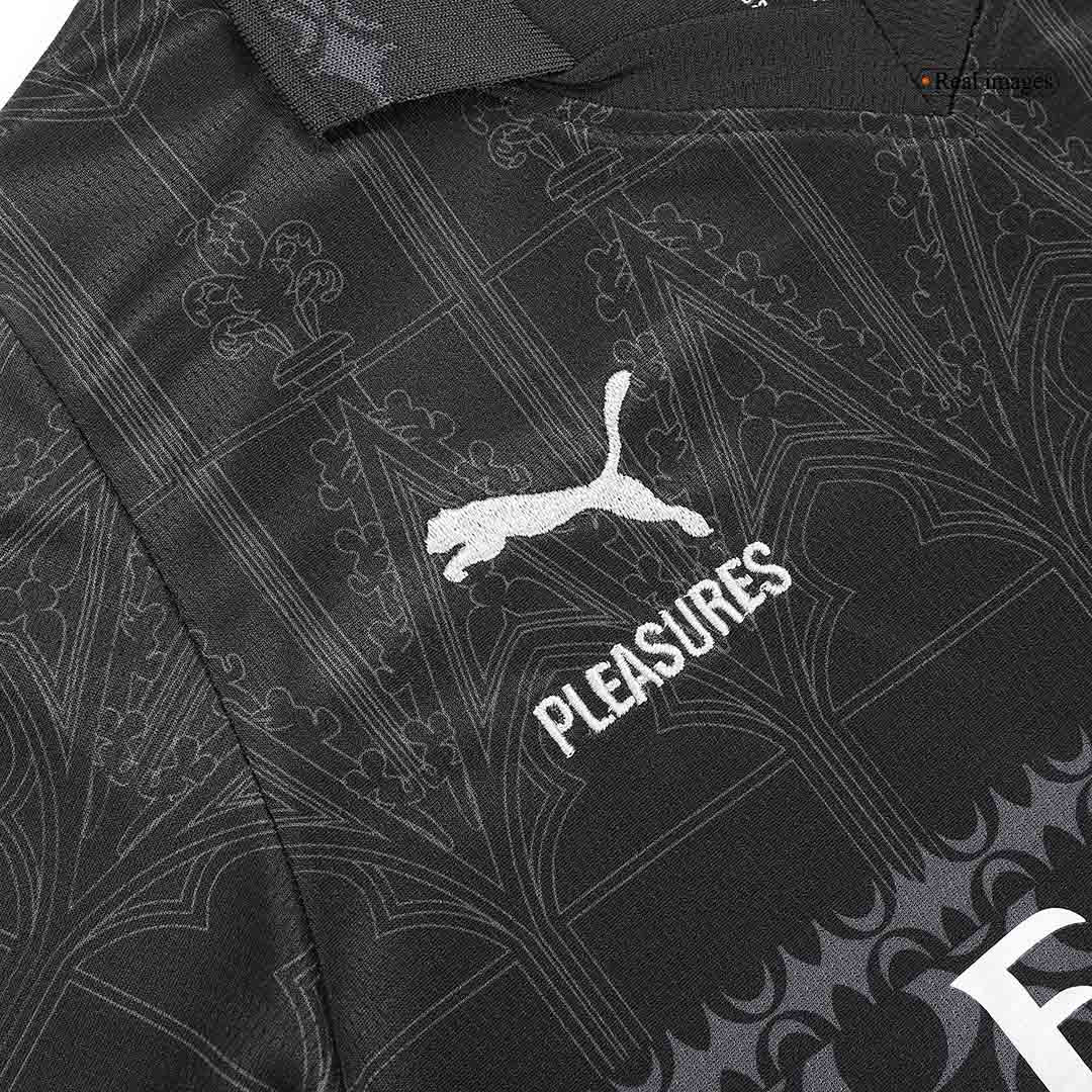 Maillot extérieur AC Milan x Pleasures quatrième tenue 2023/24 pour enfants (maillot + short)