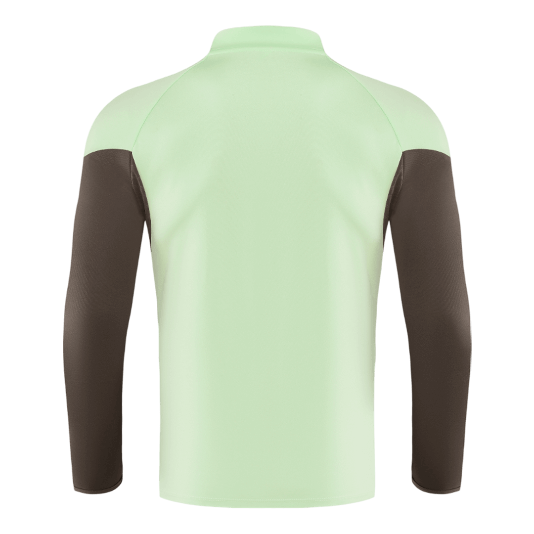 Conjunto de sudadera con cremallera del Real Madrid para niño (camiseta y pantalón) 25/26 Verde