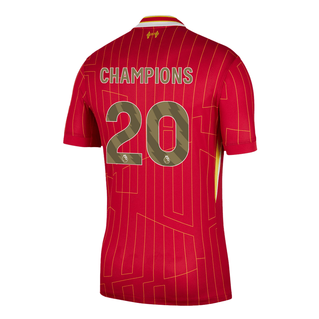 Liverpool CHAMPIONS #20 Home Soccer Jersey 2024/25