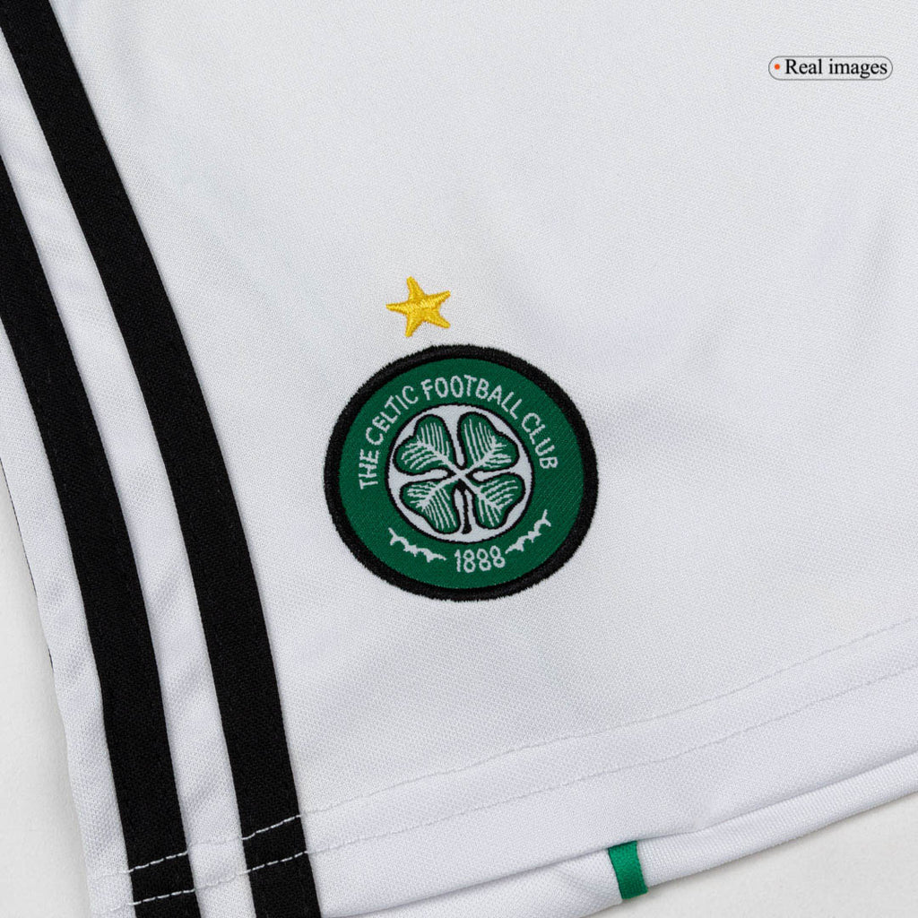 Kid's Celtic Home Soccer Jersey Kit(Jersey+Shorts) 25/26 Green&White