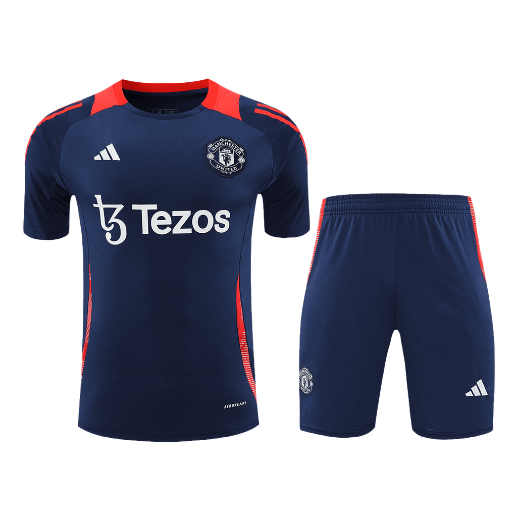 Manchester United Pre-Match Soccer Jersey Kit 2024/25 (Jersey+Shorts) - Football Shirt | SmartJerseys | Official Quality