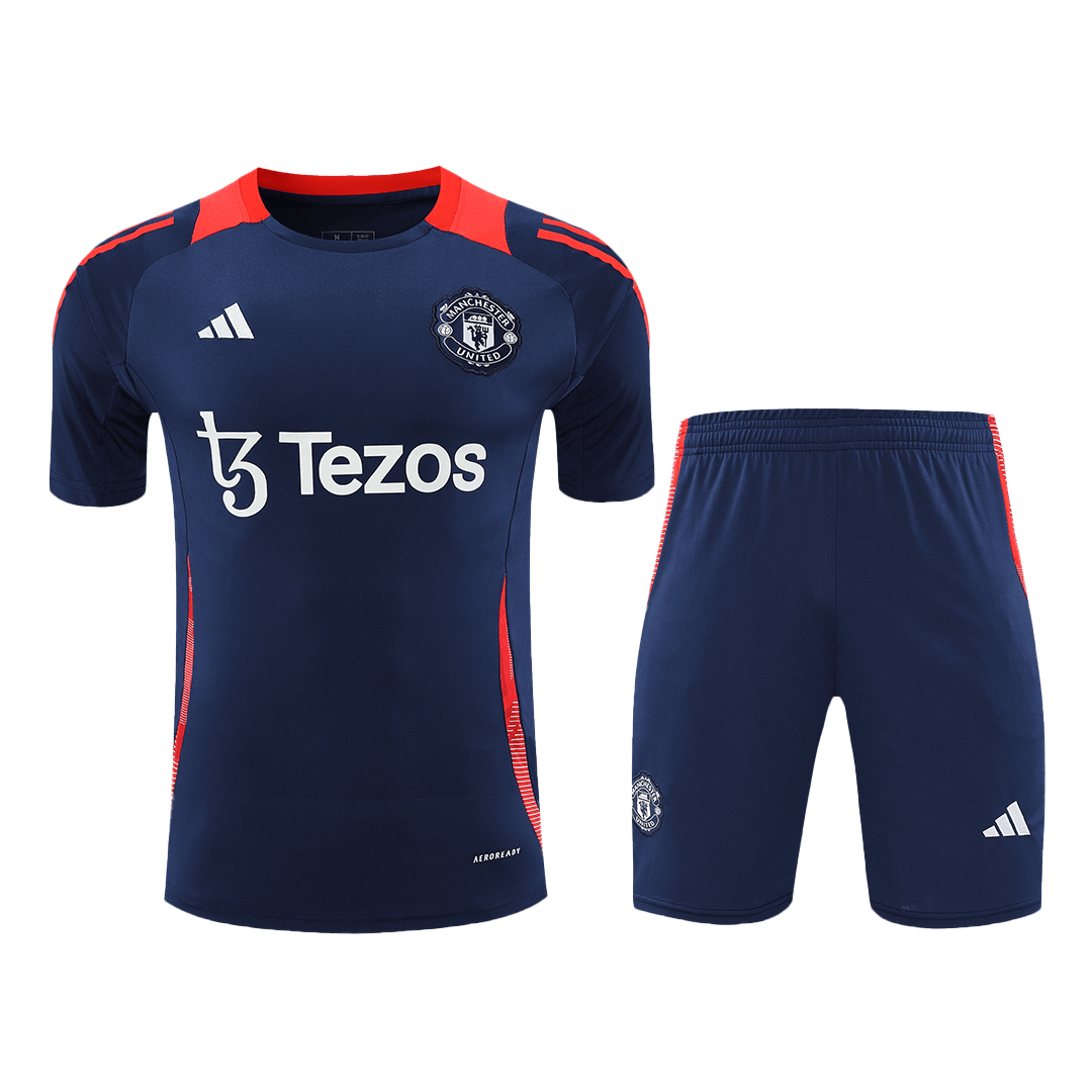 Manchester United Pre-Match Soccer Jersey Kit 2024/25 (Jersey+Shorts) - Football Shirt | SmartJerseys | Official Quality