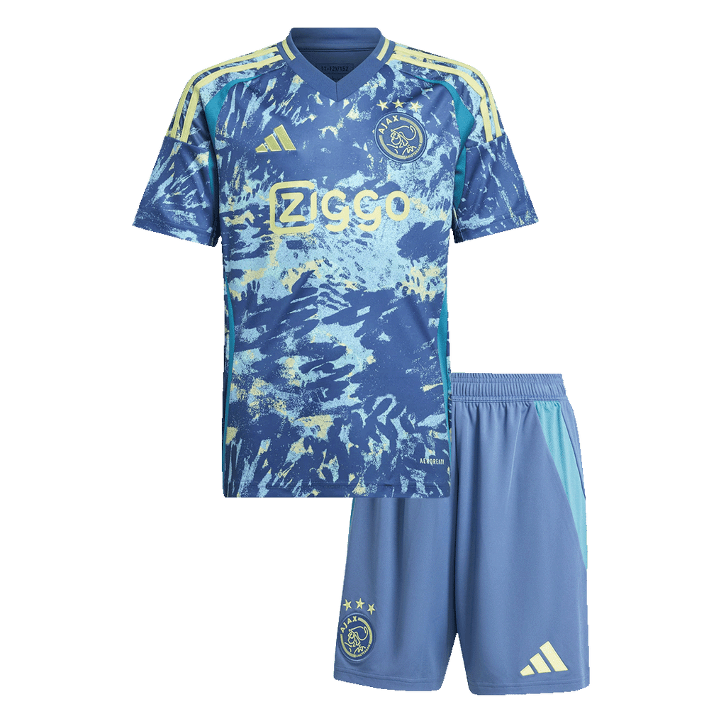 Kid's Ajax Away Soccer Jersey Kit(Jersey+Shorts) 2024/25 - Football Shirt | SmartJerseys | Official Quality