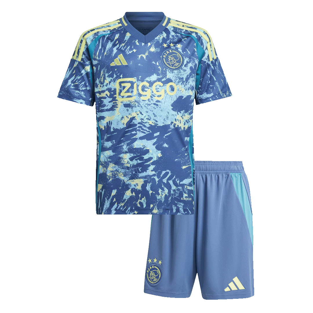 Kid's Ajax Away Soccer Jersey Kit(Jersey+Shorts) 2024/25 - Football Shirt | SmartJerseys | Official Quality
