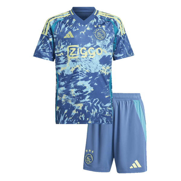 Kid's Ajax Away Soccer Jersey Kit(Jersey+Shorts) 2024/25 - Football Shirt | SmartJerseys | Official Quality