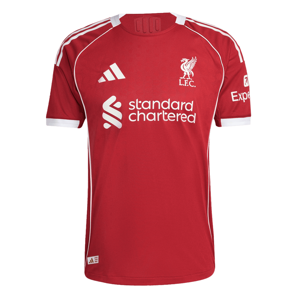 Camiseta de fútbol local auténtica del Liverpool M.SALAH #11 2025/26