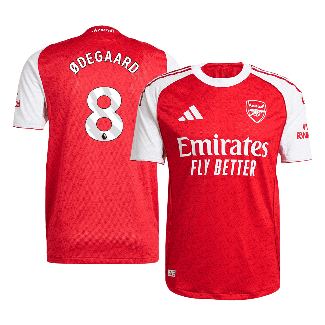 Arsenal ØDEGAARD #8 Home Soccer Jersey Authentic 2025/26 - Football Shirt | SmartJerseys | Official Quality