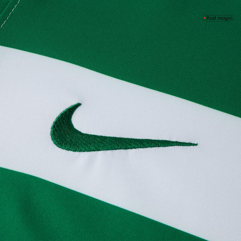 Camiseta de fútbol local del Sporting CP 25/26 verde y blanco