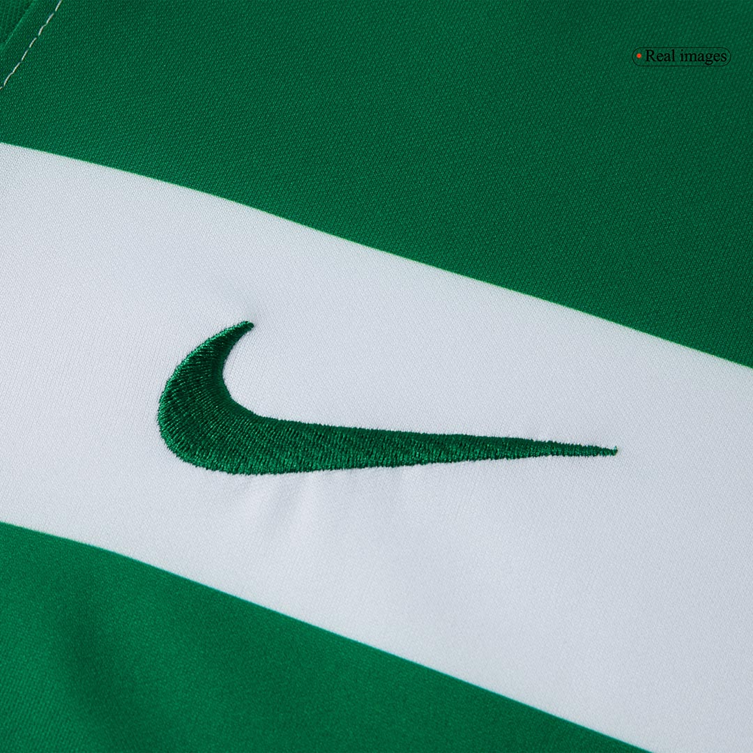 Camiseta de fútbol local del Sporting CP 25/26 verde y blanco
