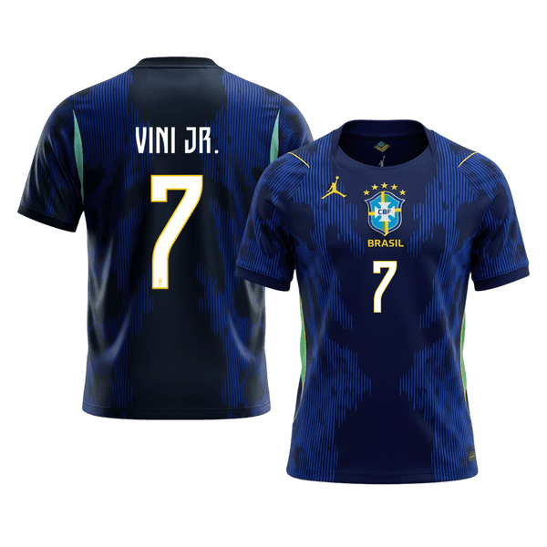 VINI JR. #7 Brazil Away Soccer Jersey World Cup 2026 Navy